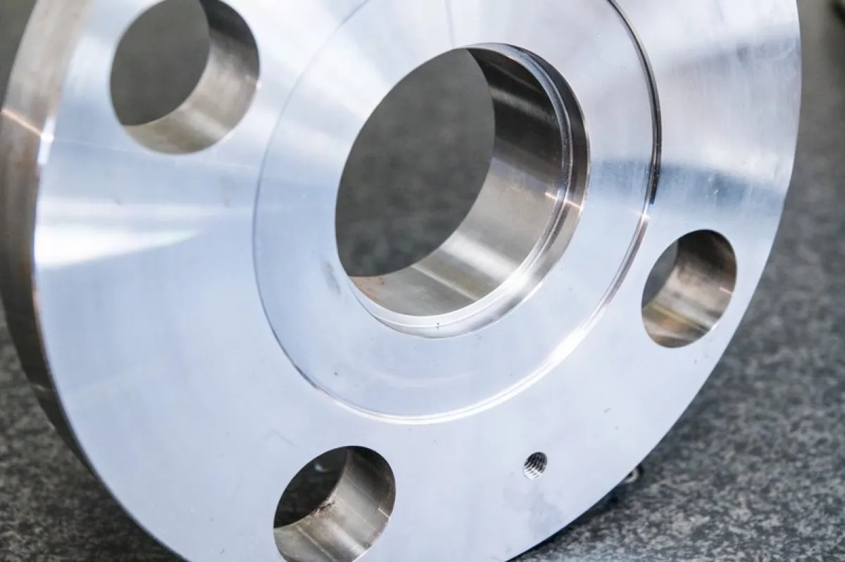 Machined flange