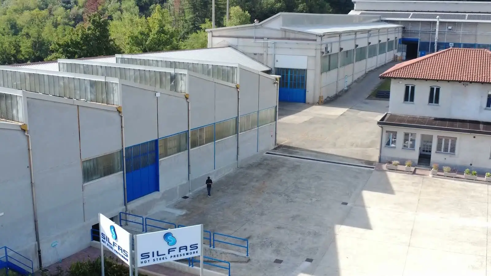 Aerial view of the Silfas plant in Rivara